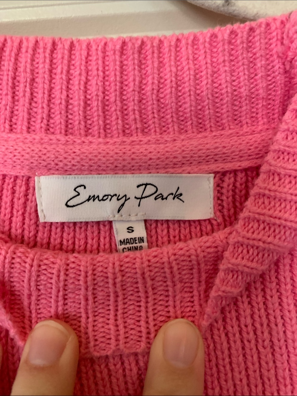 Oversized Bubblegum Pink Crewneck Sweater - Picture 2 of 3